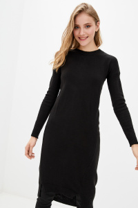Платье PW564 (46-48, черный, 60% акрил, 30% шерсть, 10% эластан)