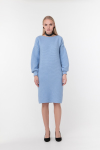Платье PW757 (One Size, голубой, 60% акрил, 30% шерсть, 10% эластан)