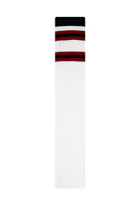 Гетры GW571 (50 см, ярко-белый, красный, черный, 100% акрил)