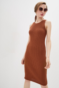 Платье PS785 (42-44, светло-коричневый, 50% хлопок, 50% акрил)